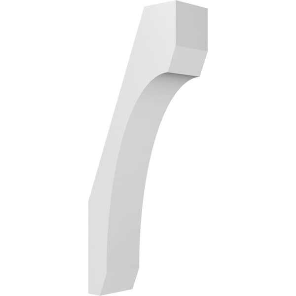 Ekena Millwork 3 1/2-in. W x 8-in. D x 20-in. H Legacy Architectural Grade PVC Knee Brace BRCP035X08X20LEC - main